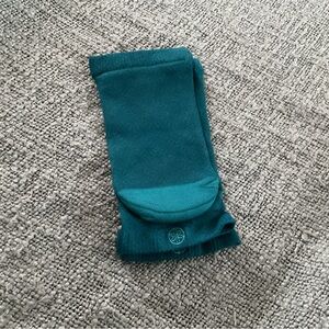 GAIAM Teal Green Fold-Over Leg Warmers